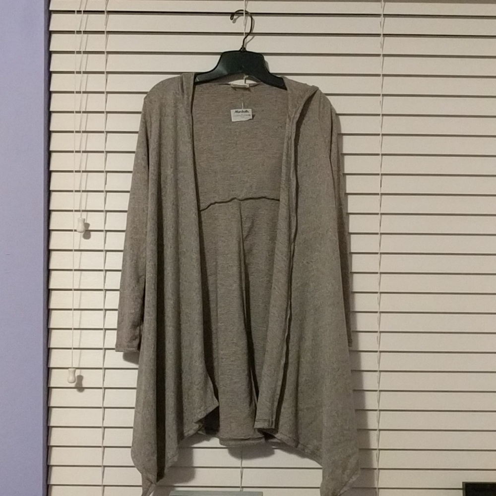Caution to the Wind Taupe Cardigan